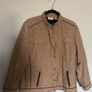 Chico's Tan Quilted Jacket